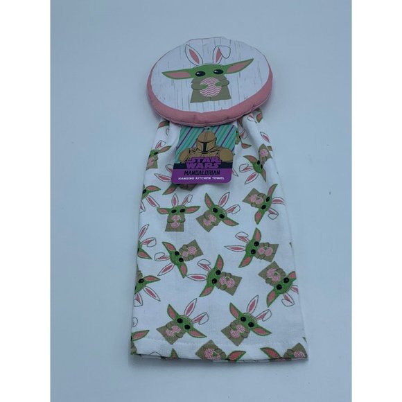 Star Wars The Mandalorian The Child Hanging Kitchen Towel Easter Decor - Picture 1 of 7